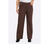 Funktionshose SHEEGO, Damen, Gr. 48, Normalgrößen, schoko, 98% Baumwolle, 2% Elasthan, unifarben, Hosen Funktionshose (47151631-48) schoko