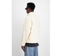 Funktionsjacke ALPHA INDUSTRIES "Sherpa Zip-Jacket", Herren, Gr. 3XL, beige (sanftes weiß), Obermaterial 1: 100% Polyester, Obermaterial 2: 100% Nylon, Jacken Funktionsjacke (94677755-XXXL) sanftes we