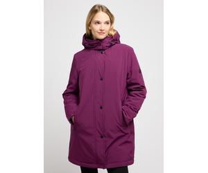 Funktionsjacke BARBARA LEBEK, Damen, Gr. 40, lila (schwarz plum), Obermaterial: 92% Polyester, 8% Elasthan. Futter: 100% Polyamid, unifarben, regular fit ca. Mitte Oberschenkel, ohne Ausschnitt, gerad