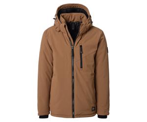 Funktionsjacke CASAMODA "CASAMODA Jacke mit Kapuze uni", Herren, Gr. XXL, braun, 95% Polyester, 5% Elasthan, Jacken Funktionsjacke (33776940-XXL) braun