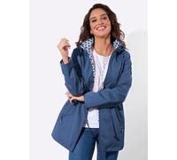 Funktionsjacke CASUAL LOOKS, Damen, Gr. 38, blau (jeansblau), 100% Polyester, unifarben, Jacken Funktionsjacke (88578336-38) jeansblau
