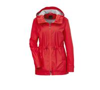 Funktionsjacke GOLDNER "Funktionaler Regenmantel mit Jerseyfutter", Damen, Gr. 38, rot, Obermaterial: 100% Polyester PES., figurumspielend, Tubular, Jacken Funktionsjacke, Praktischer 2-Wege-Reißversc