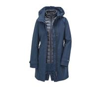 Funktionsjacke GOLDNER "Kapuzenjacke mit 3-in-1-Funktion", Damen, Gr. 38, blau (marine), Obermaterial: 100% Polyester PES., Sonstiges, Jacken Funktionsjacke, Jacke mit herausnehmbarer Steppjacke (1197