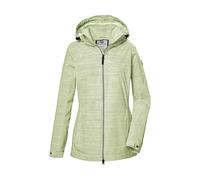 Funktionsjacke "GS 67 WMN JCKT", Damen, Gr. 46, grün, Oberstoff: 100% Polyester, Futter: 100% Polyester (recycelt), G.I.G.A. DX BY KILLTEC, sportlich, Jacken, Gestreifte Damen Outdoorjacke, wasserabwe