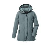 Funktionsjacke "GW 23 WMN JCKT", Damen, Gr. 40, blau (graublau), Oberstoff: 88% Polyester, 12% Baumwolle, Futter: 100% Polyester (recycelt), Füllung: 100% Polyester, G.I.G.A. DX BY KILLTEC, sportlich,