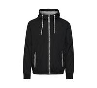 Indicode IDRikko Herren Übergangsjacke Herrenjacke Jacke hochabschließender Kragen mit Kapuze, Größe:2XL, Farbe:Black (999)