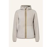 Funktionsjacke K-WAY "K-Way Winterjacke LINN VELOUR POLAR DOUBLE zum Wenden", Damen, Gr. L, beige cashmere, beige cashmere, Obermaterial: 100% Nylon, Jacken Funktionsjacke (44468604-L) beige cashmere,