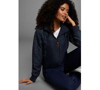 Funktionsjacke KANGAROOS, Damen, Gr. 38, blau (marine), Web, Obermaterial: 100% Polyester. Futter: 100% Polyester, Abriebeffekte, bedruckt, geblümt, gemustert, kontrastfarbene Details, unifarben mit F
