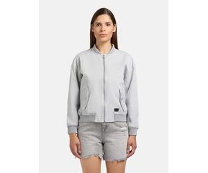 Funktionsjacke KHUJO "Inie", Damen, Gr. M (38), light grau, Obermaterial: 100% Baumwolle. Futter: 100% Baumwolle, lässig geschnitten hüftlang, Rundhals, Ärmel ohne Ärmelschlitz Rippbündchen, Jacken Fu