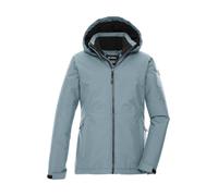 Funktionsjacke KILLTEC "KOW 217 GRLS JCKT", Mädchen, Gr. 128, blau (graublau), Obermaterial: 100% Polyester.Futter: 100% Polyester.Füllung: 100% Polyester, Jacken Funktionsjacke, Wind- und wasserdicht