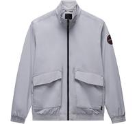 Funktionsjacke NAPAPIJRI "A-GIOVI", Herren, Gr. L, grau (ultimate gr h62), Web, Obermaterial: 100% Polyamid, unifarben, regular fit normal, Rundhals, eingesetzt elastischer Bund, Jacken Funktionsjacke