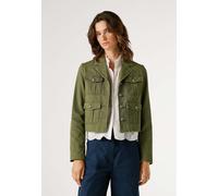 Funktionsjacke PEPE JEANS "light jacket GIGIH", Damen, Gr. S, grün (pea grün), 100% Baumwolle, Jacken Funktionsjacke (54212057-S) pea grün