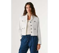 Funktionsjacke PEPE JEANS "light jacket GIGIH", Damen, Gr. XS, weiß, 100% Baumwolle, Jacken Funktionsjacke (25025442-XS) weiß