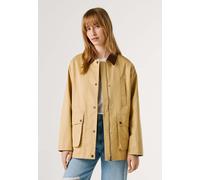 Funktionsjacke PEPE JEANS "outdoor jacket FLORY", Damen, Gr. XS, natural beige, 100% Baumwolle, Jacken Funktionsjacke (28546536-XS) natural beige