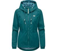 Funktionsjacke RAGWEAR "Dankka", Damen, Gr. M (38), ocean, Obermaterial: 100% Polyester; Innenfutter: 100% Polyester, tailliert Po-bedeckend, hoch geschlossener Ausschnitt, Ärmel ohne Ärmelschlitz ela