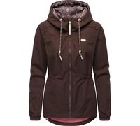 Funktionsjacke RAGWEAR "Dankka", Damen, Gr. XXL (44), dunkelbraun, Obermaterial: 100% Polyester; Innenfutter: 100% Polyester, tailliert Po-bedeckend, hoch geschlossener Ausschnitt, Ärmel ohne Ärmelsch