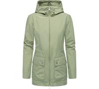 Funktionsjacke RAGWEAR "Monadetta A", Damen, Gr. XL (42), grau (graugrün), Obermaterial: 100% Polyester; Innenfutter: 100% Polyester, Basic, figurumspielend Po-bedeckend, hoch geschlossener Ausschnitt
