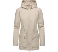 Funktionsjacke RAGWEAR "Monadetta A", Damen, Gr. XXL (44), beige (ecru), Obermaterial: 100% Polyester; Innenfutter: 100% Polyester, Basic, figurumspielend Po-bedeckend, hoch geschlossener Ausschnitt, 
