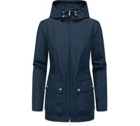 Funktionsjacke RAGWEAR "Monadetta A", Damen, Gr. XXXL (46), blau (navy), Obermaterial: 100% Polyester, Innenfutter: 100% Polyester, Basic, figurumspielend Po-bedeckend, hoch geschlossener Ausschnitt,