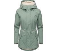 Ragwear Damen gefütterte wasserdichte Winterjacke mit Kapuze Monadis Rainy Warm Dusty Green Gr. XL