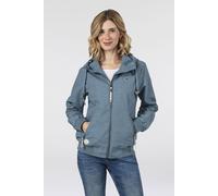 Funktionsjacke RAGWEAR "NUGGIE OMBRE O", Damen, Gr. XS, bunt (stone blau), Web, Obermaterial: 100% Polyester. Futter: 100% Polyester, kontrastfarbene Details, unifarben, figurbetont taillenlang, Rippb