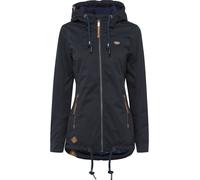 Funktionsjacke RAGWEAR "ZUZKA", Damen, Gr. M, blau (navy), Web, Obermaterial: 100% Polyester. Futter: 100% Polyester, kontrastfarbene Details, unifarben, figurbetont Po-bedeckend, Jacken Funktionsjack