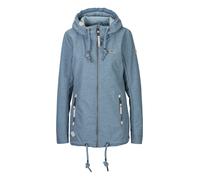 Funktionsjacke RAGWEAR "ZUZKA", Damen, Gr. S, bunt (stone blau), Web, Obermaterial: 100% Polyester. Futter: 100% Polyester, kontrastfarbene Details, unifarben, figurbetont Po-bedeckend, Jacken Funktio