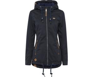 Funktionsjacke RAGWEAR "ZUZKA", Damen, Gr. XS, blau (navy), Web, Obermaterial: 100% Polyester. Futter: 100% Polyester, kontrastfarbene Details, unifarben, figurbetont Po-bedeckend, Jacken Funktionsjac