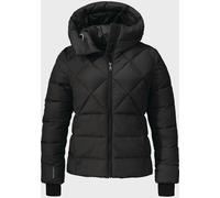 Funktionsjacke SCHÖFFEL "Ins Jacket Boston L", Damen, Gr. 44, schwarz (9990, schwarz), Oberstoff: 63% Nylon, 37% Baumwolle. Futter: 100% Polyester. Wattierung: 100% Polyester, regular fit, hoch geschl