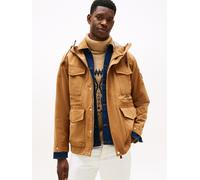 Funktionsjacke TOMMY HILFIGER "WET WEATHER JACKET", Herren, Gr. L, timeless tawny, Web, Obermaterial: 85% Polyester, 15% Polyamid, unifarben, regular fit normal, Rundhals, eingesetzt gerader Abschluss