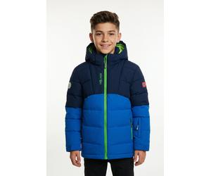Funktionsjacke TROLLKIDS "KIDS GRYLLEFJORD JACKET", Mädchen, Gr. 92, blau (navy, medium), Web, Obermaterial: 100% Polyester. Futter: 100% Polyester. Wattierung: 100% Polyester, unifarben mit Farbeinsä
