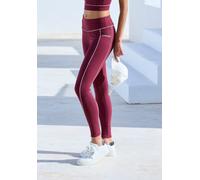 COPENHAGEN STUDIOS Funktionsleggings Damen weinrot Gr.L (44/46)