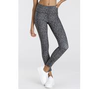 Funktionsleggings LASCANA ACTIVE, Damen, Gr. XL (48/50), N-Gr, braun (leo), Obermaterial: 78% Polyester, 22% Elasthan, figurbetont lang, Hosen, Sportleggings in Leo-Optik (43698604-XL) leo