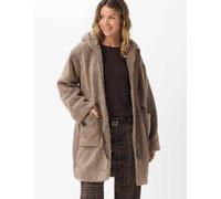 Funktionsmantel BRAX "Style YASMIN", Damen, Gr. 40, braun (taupe), 100% Polyester, Mäntel (64845920-40) taupe