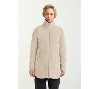 Funktionsmantel JACK WOLFSKIN "HIGH CURL COAT W", Damen, Gr. XS, beige (oyster), Obermaterial: 100% Polyester. Futter: 100% Polyester, Mäntel, Fleecemantel, warm & winddicht (78217235-XS) oyster