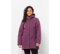 Funktionsmantel JACK WOLFSKIN "SALIER COAT", Damen, Gr. M (38/40), lila (berry, jam), Obermaterial: 100% Polyester. Kontrast: 75% Polyamid, 25% Elastan. Futter: 100% Polyester. Füllung: 100% Polyester
