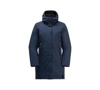 Funktionsmantel JACK WOLFSKIN "SALIER COAT", Damen, Gr. XL (46), blau (night, blau), Obermaterial: 100% Polyester. Kontrast: 75% Polyamid, 25% Elastan. Futter: 100% Polyester. Füllung: 100% Polyester,