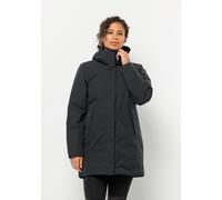 Funktionsmantel JACK WOLFSKIN "SALIER COAT", Damen, Gr. XXL (48), grau (phantom), Obermaterial: 100% Polyester. Kontrast: 75% Polyamid, 25% Elastan. Futter: 100% Polyester. Füllung: 100% Polyester, Mä