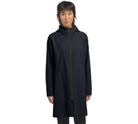 Funktionsmantel JACK WOLFSKIN "WELLSEE COAT W", Damen, Gr. XL, blau (schwarz navy), Obermaterial: 100% Polyamid, Mäntel, Wärmend, winddicht, Übergangsjacke (65691121-XL) schwarz navy