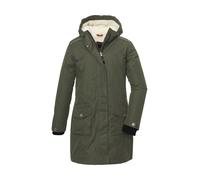 Funktionsmantel KILLTEC "KOW 142 GRLS CT", Mädchen, Gr. 140, grün (olivgrün), Oberstoff: 88% Polyester, 12% Baumwolle, Futter: 100% Polyester, Wattierung: 100% Polyester, Mäntel, Wasser- und winddicht