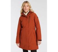 Funktionsmantel KILLTEC "KOW 165 WMN PRK", Damen, Gr. 48, braun (zimt), Obermaterial: 100% Polyester, Mäntel, längeres Design, mit Eingrifftaschen und Brusttasche, aus Polyester (64460630-48) zimt