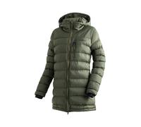 Funktionsmantel MAIER SPORTS "Lomnica Coat W", Damen, Gr. 38, grün (moosgrün), 100% Polyamid, Mäntel, Damen Mantel, leichtes Primaloft Material, 3 RV-Taschen und Kapuze (72961017-38) moosgrün