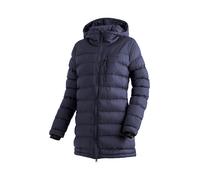 Funktionsmantel MAIER SPORTS "Lomnica Coat W", Damen, Gr. 44, blau (dunkelblau), 100% Polyamid, Mäntel, Damen Mantel, leichtes Primaloft Material, 3 RV-Taschen und Kapuze (84946154-44) dunkelblau