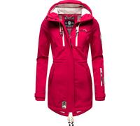 Funktionsmantel MARIKOO "Zimtzicke", Damen, Gr. S (36), pink (fuchsia), Oberstoff: 98% Polyester, 2% Elasthan; Futter: 100% Polyester; Ärmelfutter: 100% Polyester, figurbetont Po-bedeckend, hoch gesch