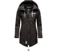 Funktionsmantel MARIKOO "Zimtzicke", Damen, Gr. XL (42), gelb (shadow), Oberstoff: 98% Polyester, 2% Elasthan; Futter: 100% Polyester; Ärmelfutter: 100% Polyester, figurbetont Po-bedeckend, hoch gesch