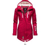 Funktionsmantel MARIKOO "Zimtzicke", Damen, Gr. XS (34), pink (hellpink), Oberstoff: 98% Polyester, 2% Elasthan. Futter: 100% Polyester. Ärmelfutter: 100% Polyester, figurbetont Po-bedeckend, hoch ges