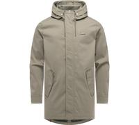 Funktionsmantel RAGWEAR "Mr Smithem Twill YOUMODO", Herren, Gr. M (50), helloliv, Obermaterial: 100% Polyester; Innenfutter: 100% Polyester, gerade Po-bedeckend, hoch geschlossener Ausschnitt, verstel