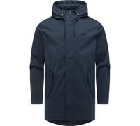 Funktionsmantel RAGWEAR "Mr Smithem Twill YOUMODO", Herren, Gr. M (50), navy, Obermaterial: 100% Polyester; Innenfutter: 100% Polyester, gerade Po-bedeckend, hoch geschlossener Ausschnitt, verstellbar