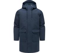 Funktionsmantel RAGWEAR "Mr Them Long Light YOUMODO", Herren, Gr. 6XL (64), navy, Mäntel, Funktioneller Übergangsmantel mit Kapuze (98955554-6XL) navy
