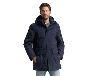 Funktionsmantel TOM TAILOR, Herren, Gr. L, sky captain blau, Web, Obermaterial: 100% Polyester. Futter: 100% Polyester, unifarben, regular fit taillenbedeckt, Mäntel, mit Logo Anhänger (68267153-L) sk